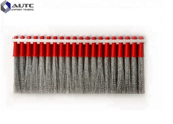 Sweeper Broom Stainless Steel Strip Brush , Industrial Cleaning Brushes Airport Runway