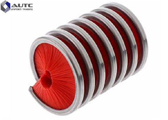 Inner Coil Industrial Wire Brush , Spiral Nylon Brush Metal Rods Black White