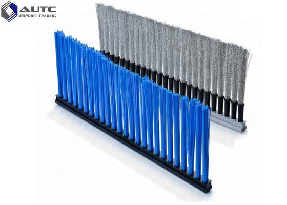 Sweeper Broom Stainless Steel Strip Brush , Industrial Cleaning Brushes Airport Runway