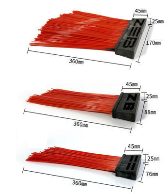 PP Wire Strip Road Sweeper Sanitation  Brushes , PP Mixed Steel Wire Bolck Road Cleaning Brush Durable